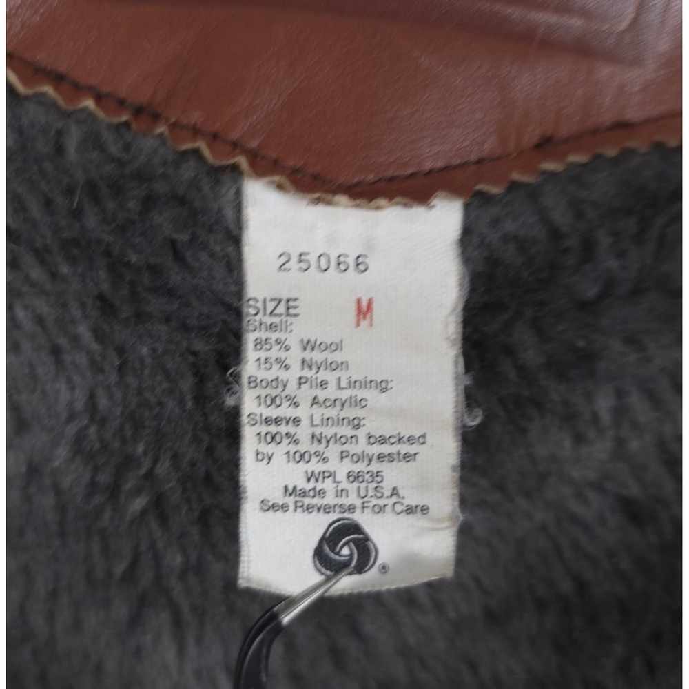 Woolrich Heavyweight Flannel Coat Mens Medium Wool Blend Sherpa Lined‎ Full Zip - Picture 8 of 10